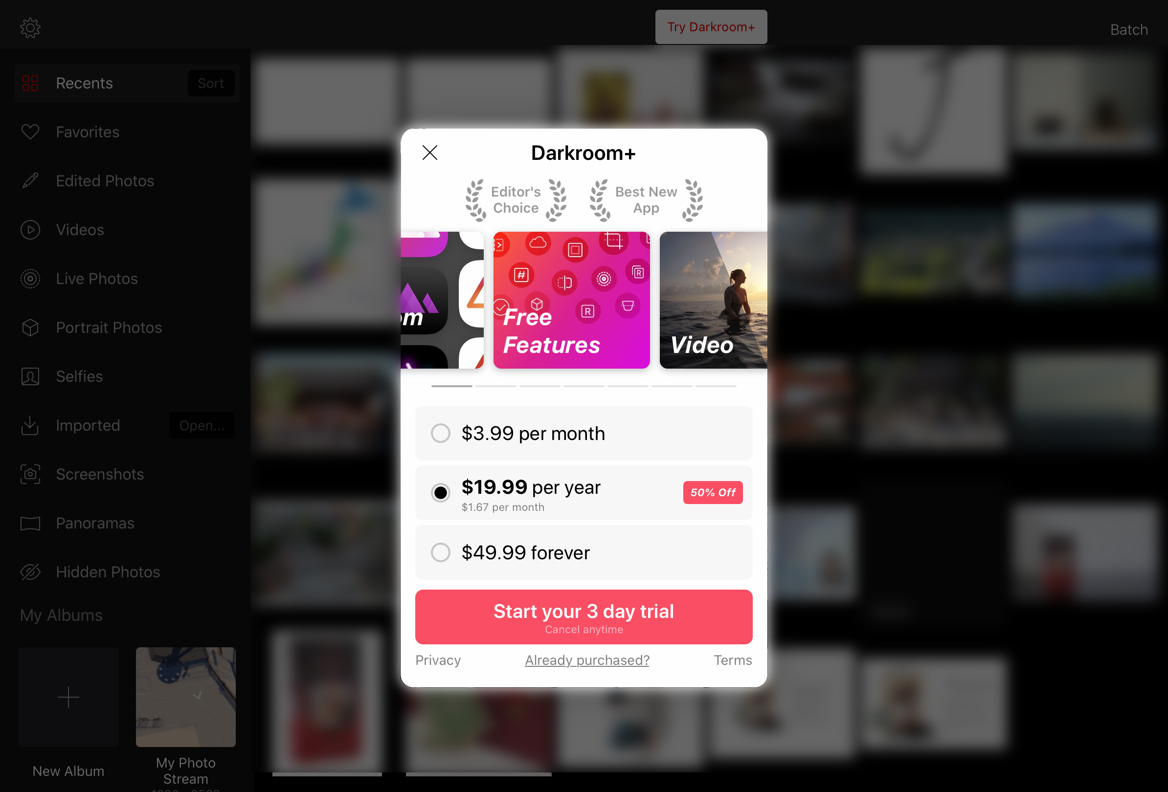 Darkroom แอพแต่งภาพและวิดีโอง่าย ๆ แต่สวยปัง พร้อมรางวัล Apple Design