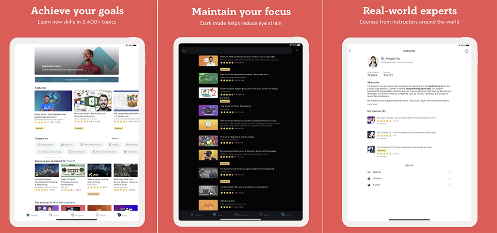 ภาพ Udemy app